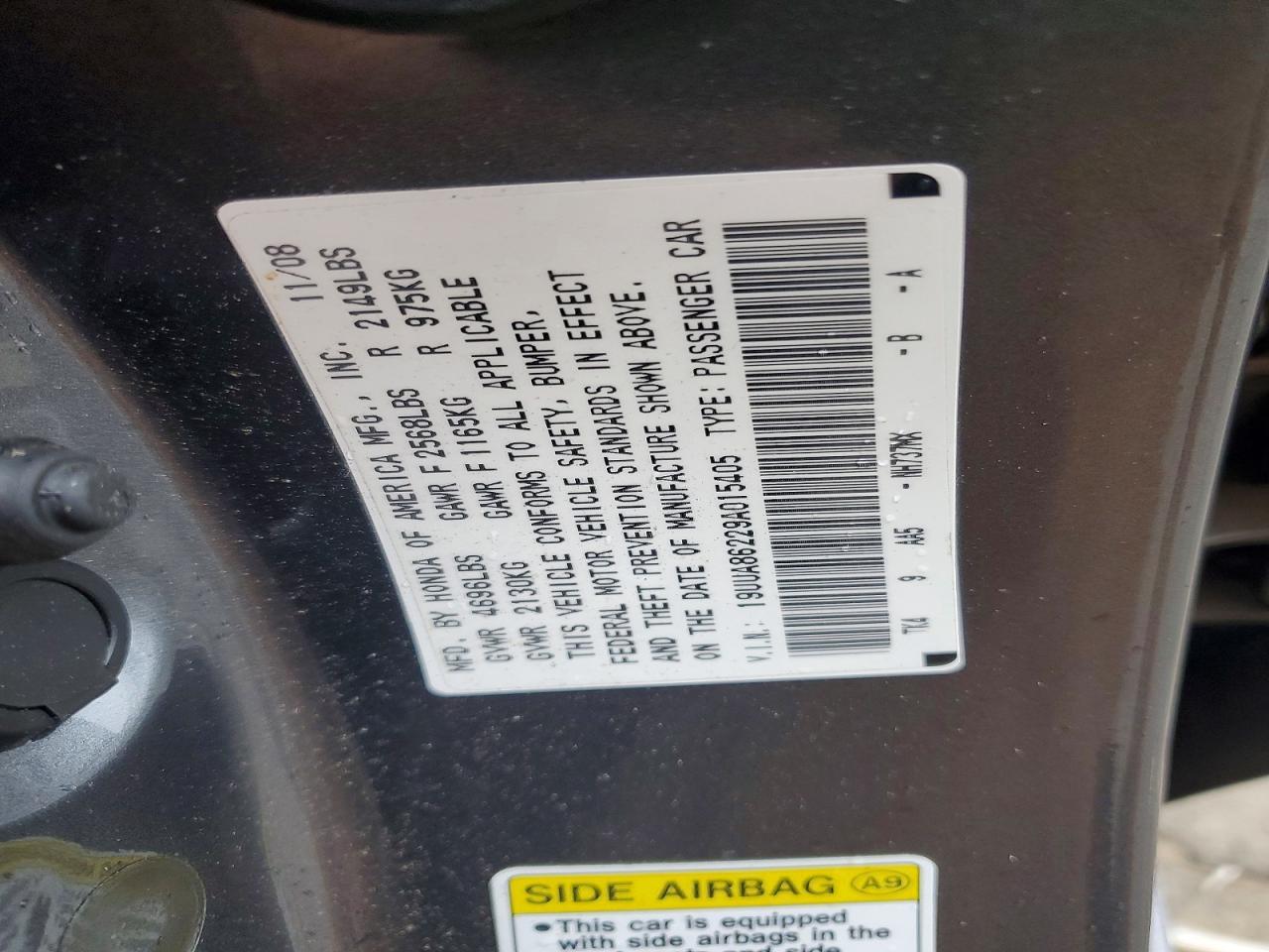 2009 ACURA TL