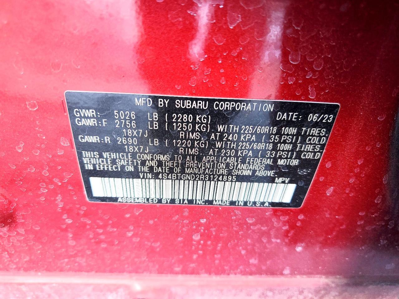 2024 SUBARU Outback