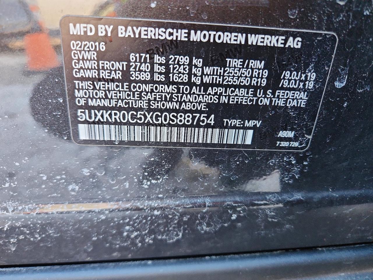 2016 BMW X5