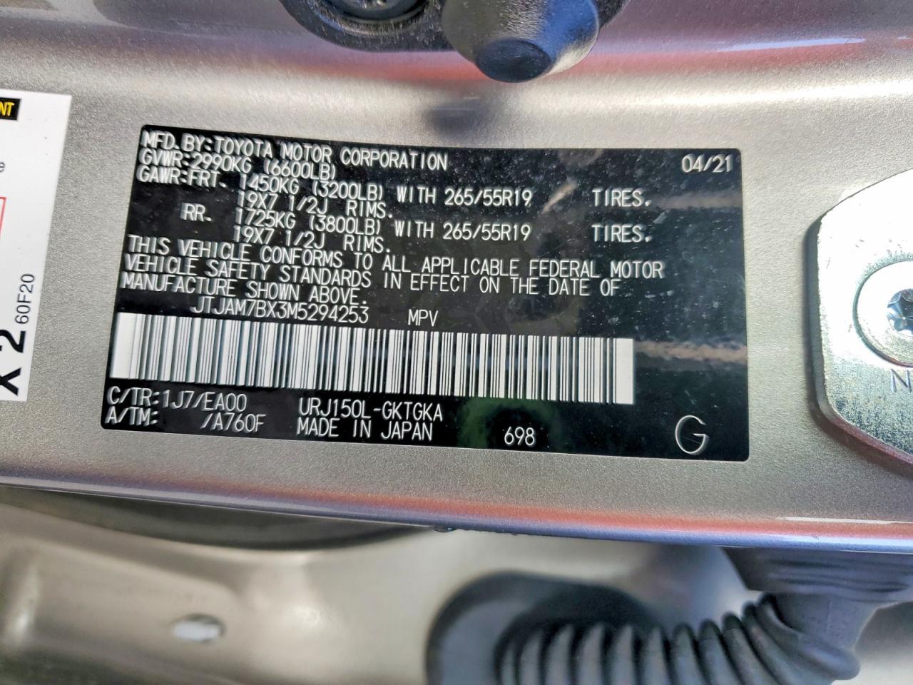 2021 LEXUS GX 460