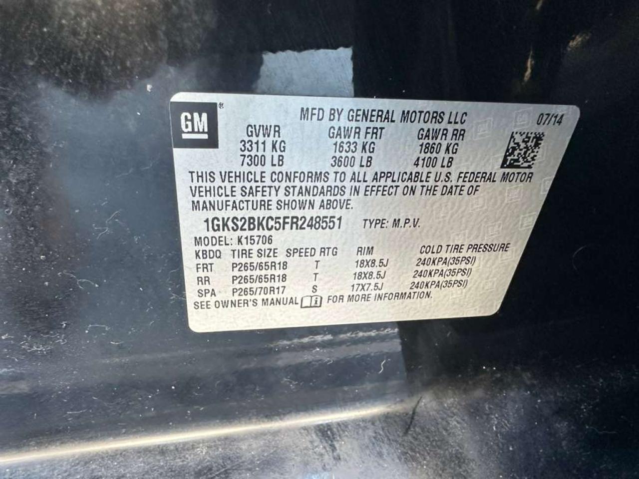 2015 GMC Yukon