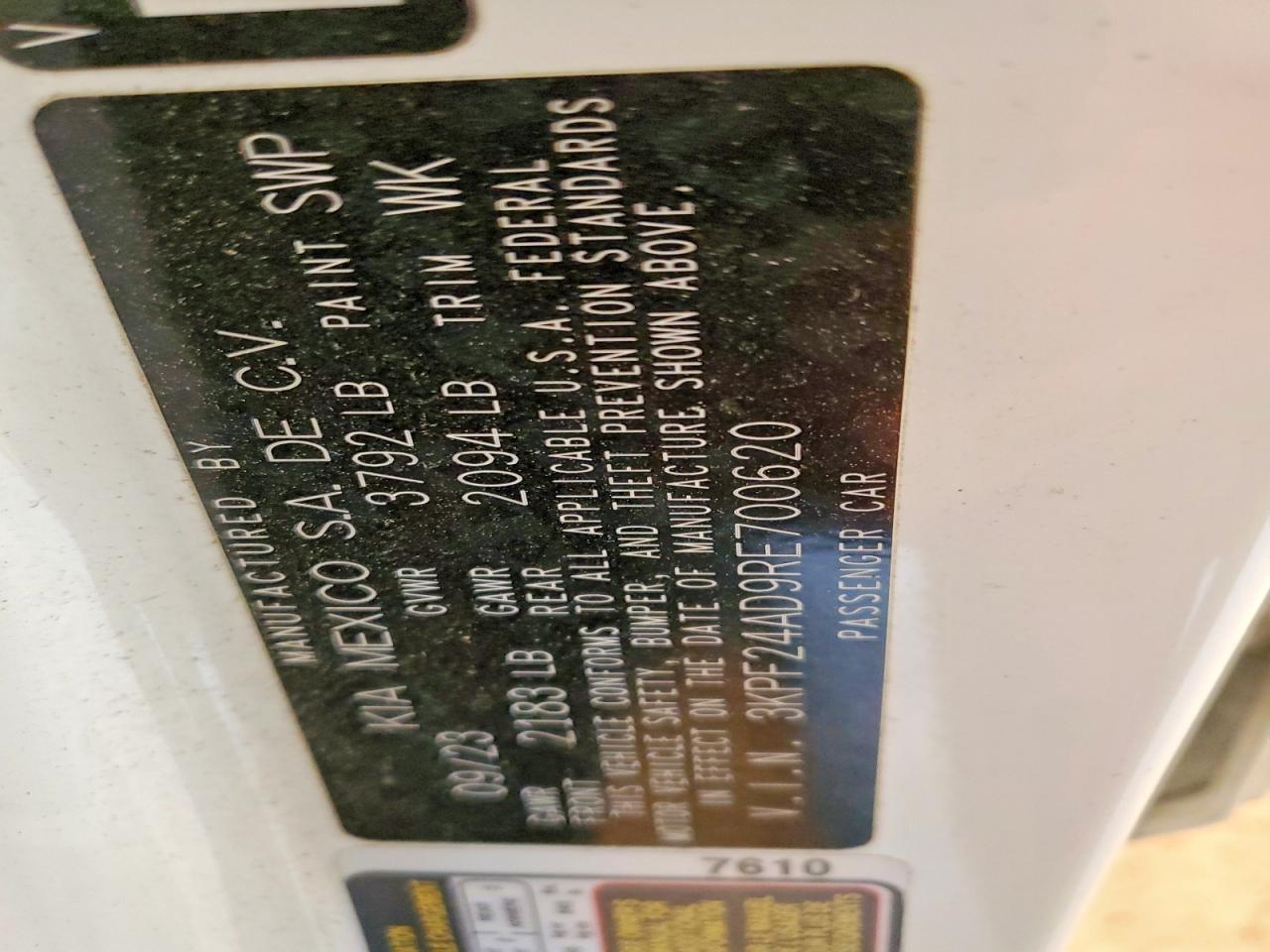 2024 KIA FORTE