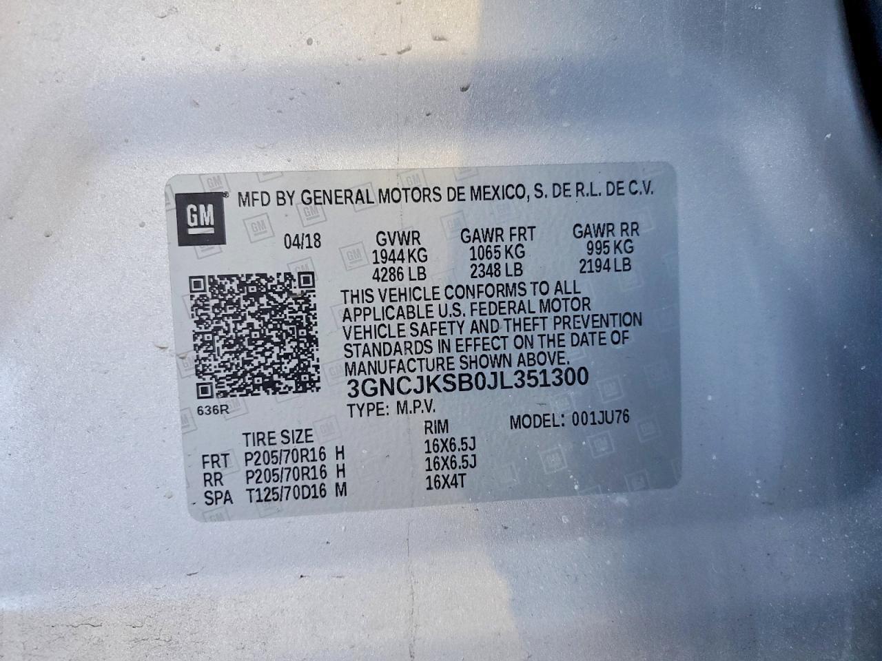 2018 CHEVROLET TRAX