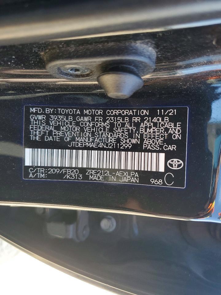 2022 TOYOTA COROLLA