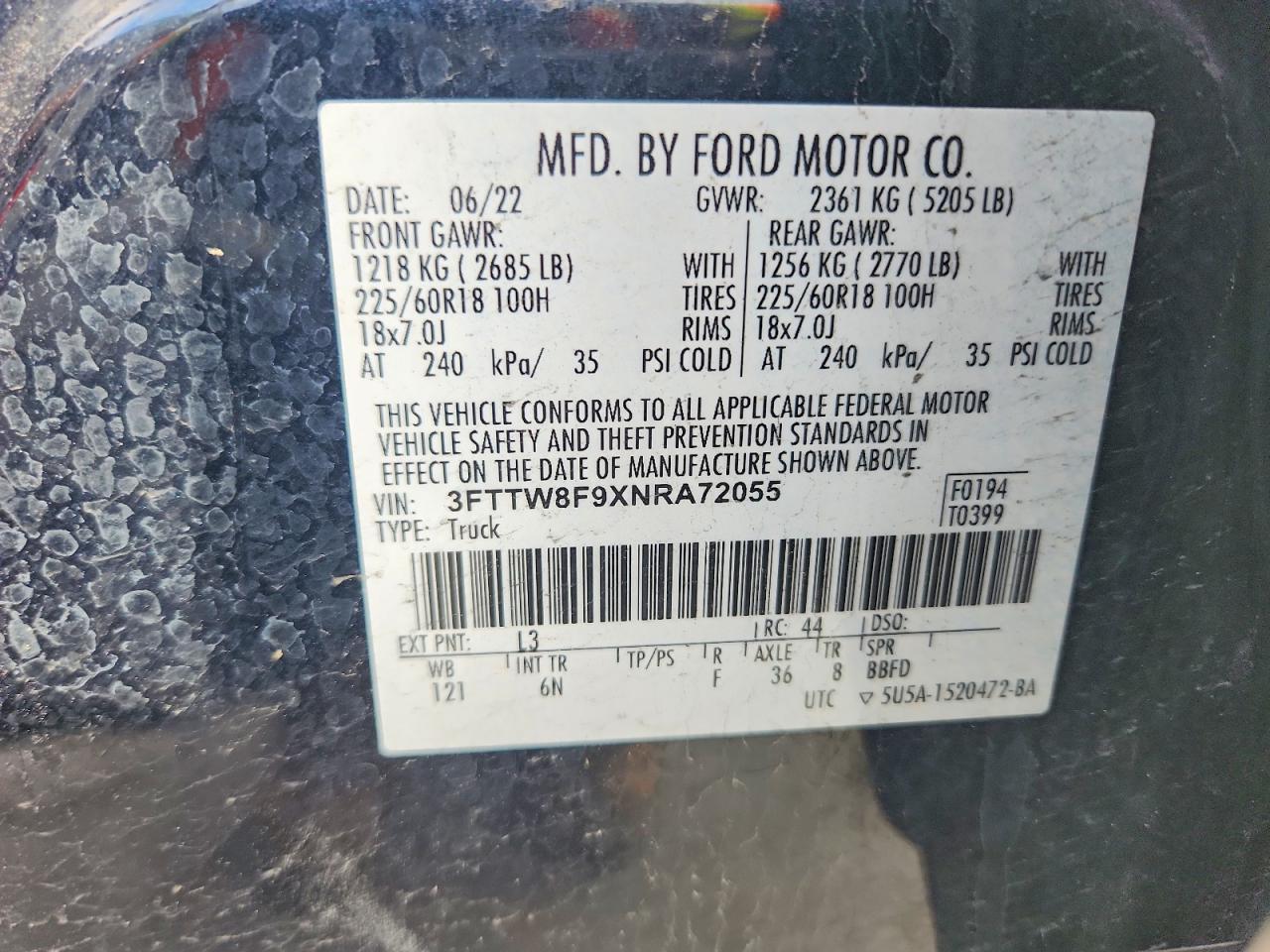 2022 FORD Maverick