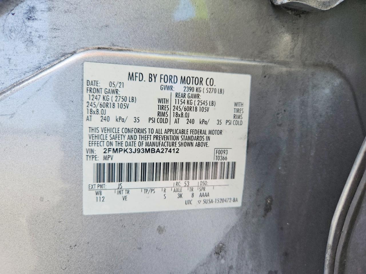 2021 FORD EDGE