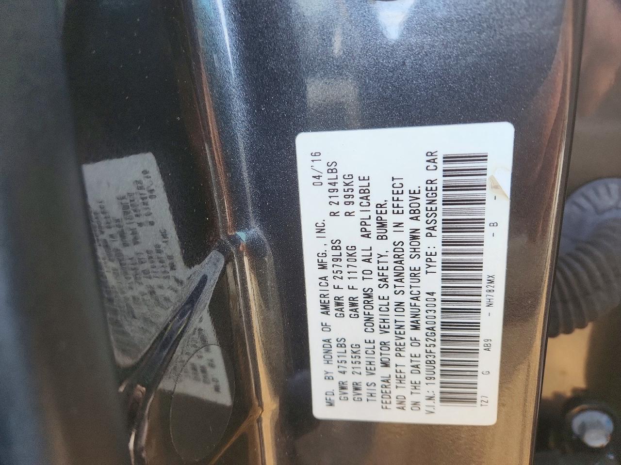 2016 ACURA TLX