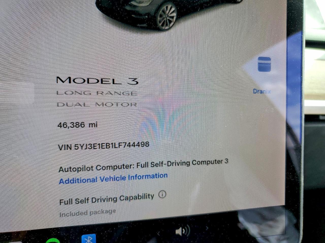 2020 TESLA MODEL 3