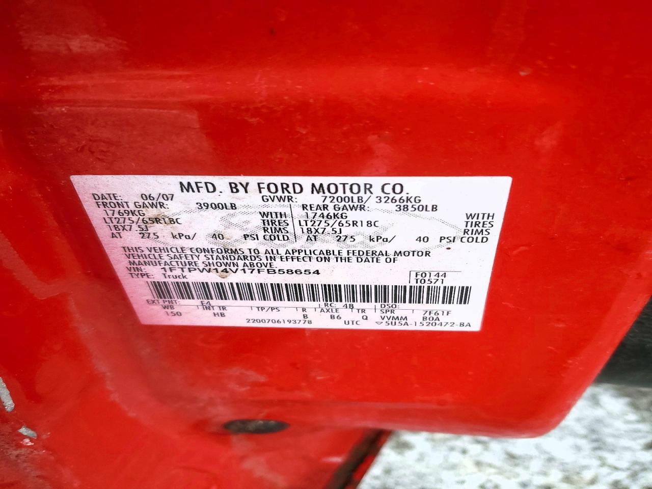 2007 FORD F-150