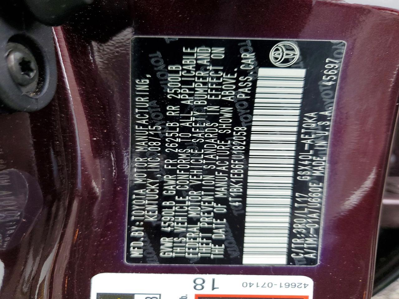 2015 TOYOTA Avalon