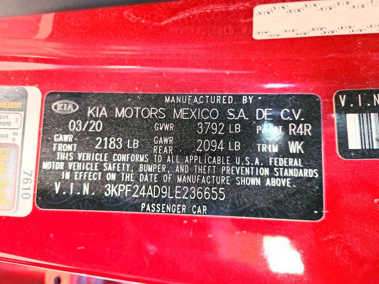 2020 KIA FORTE