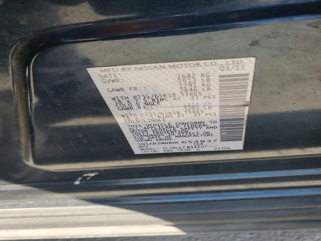 2013 NISSAN PATHFINDER
