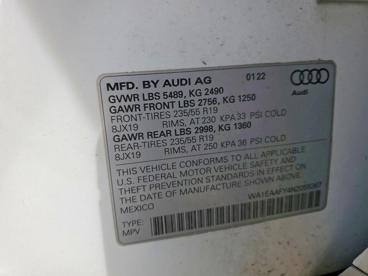 2022 AUDI Q5