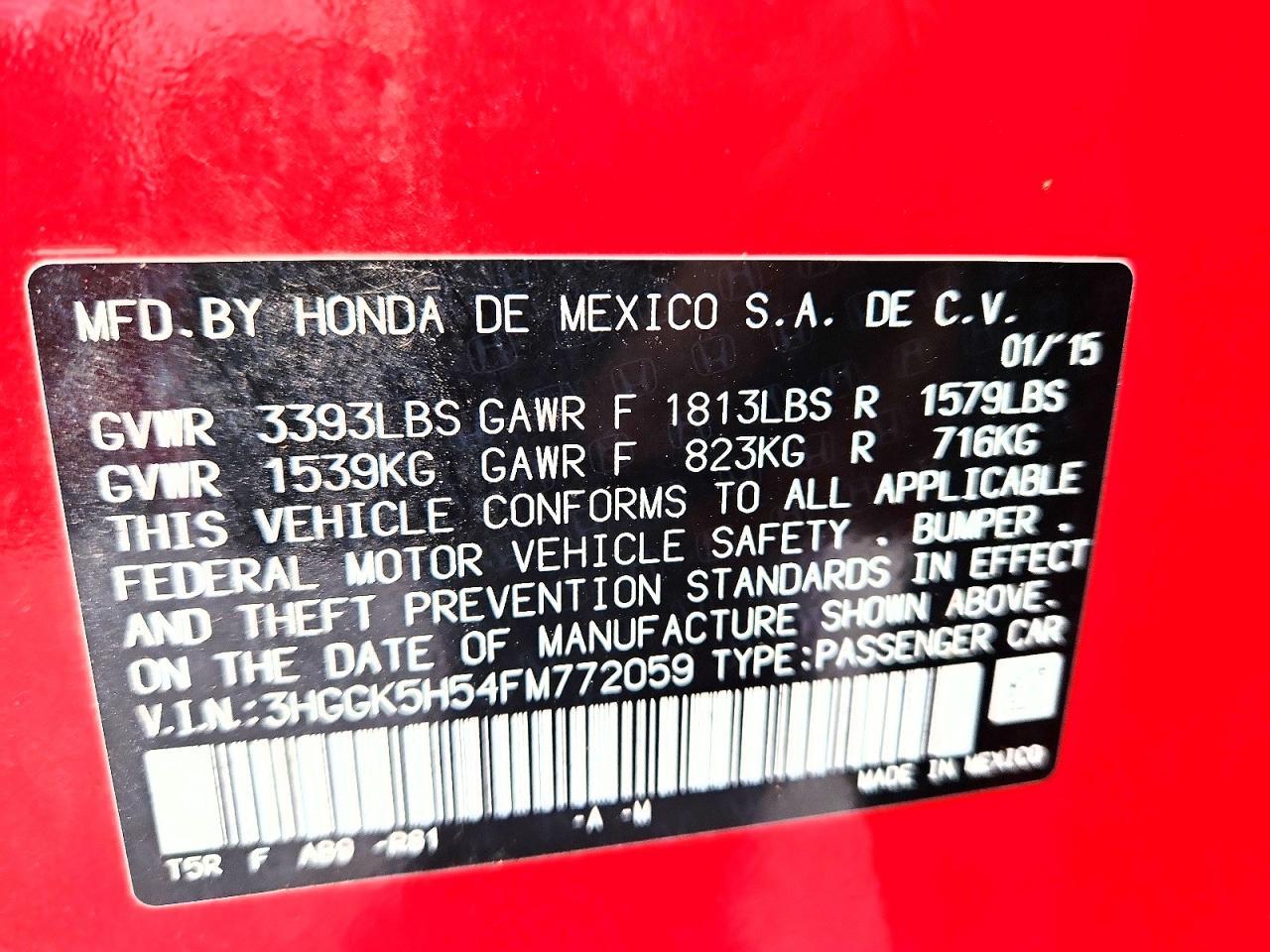 2015 HONDA FIT