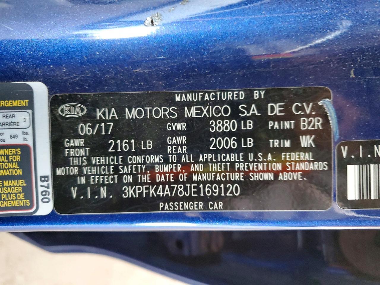2018 KIA FORTE