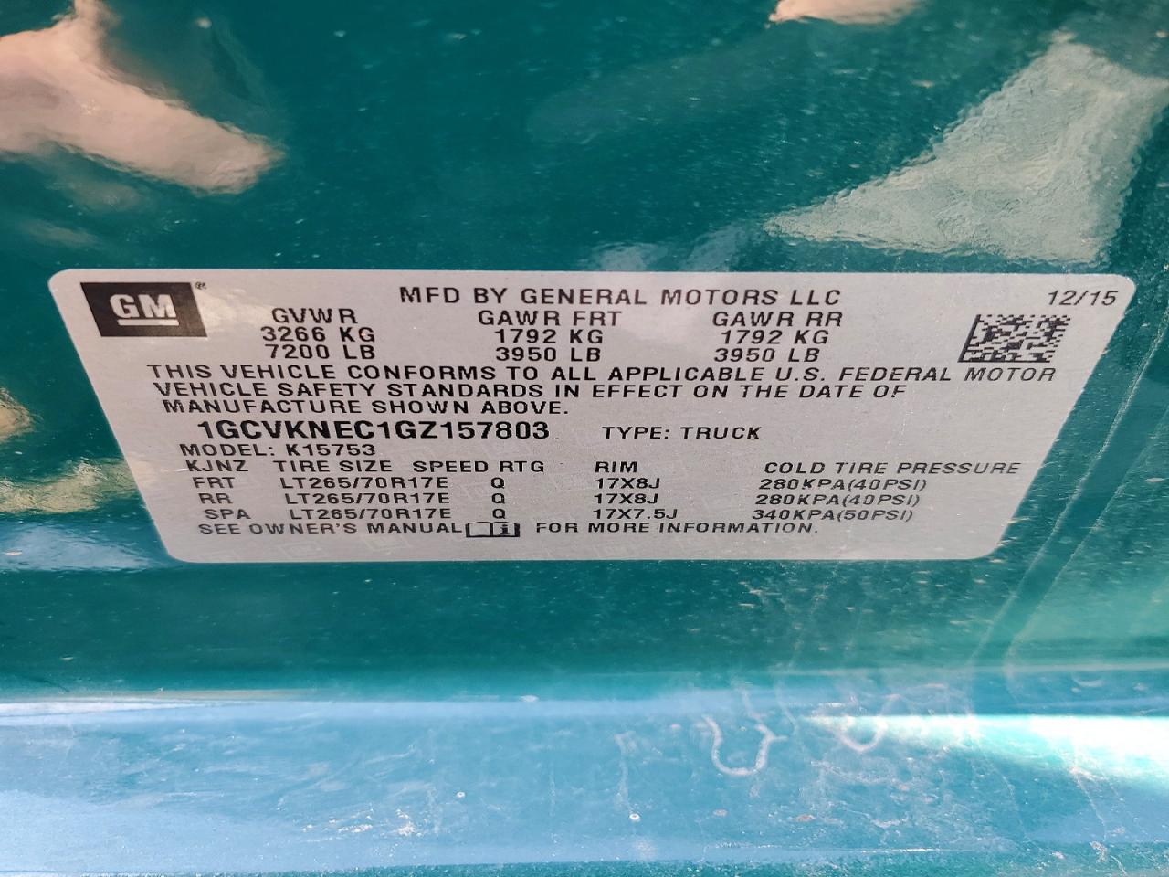 2016 CHEVROLET Silverado