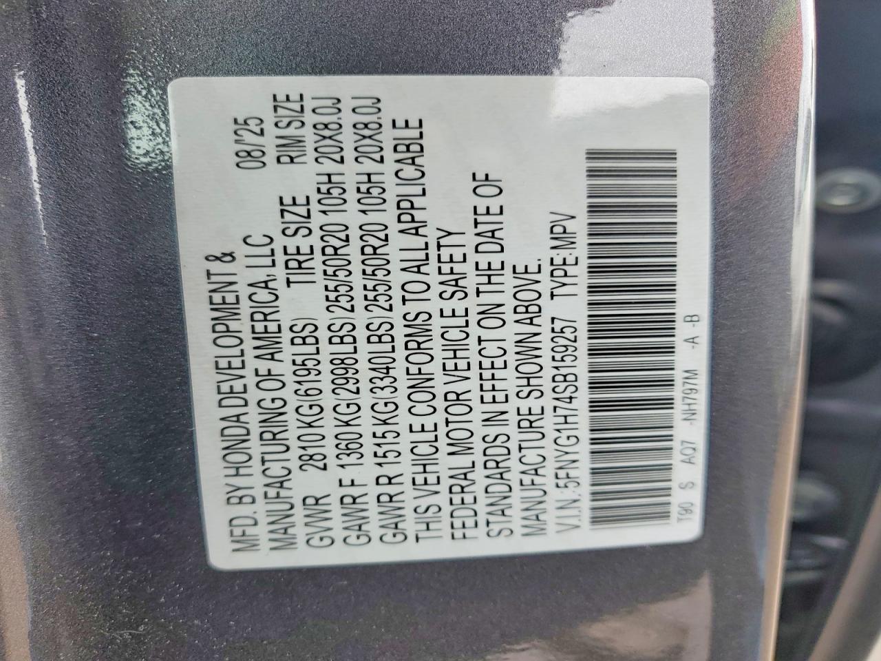 2025 HONDA PILOT