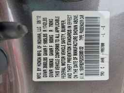 2012 HONDA CIVIC