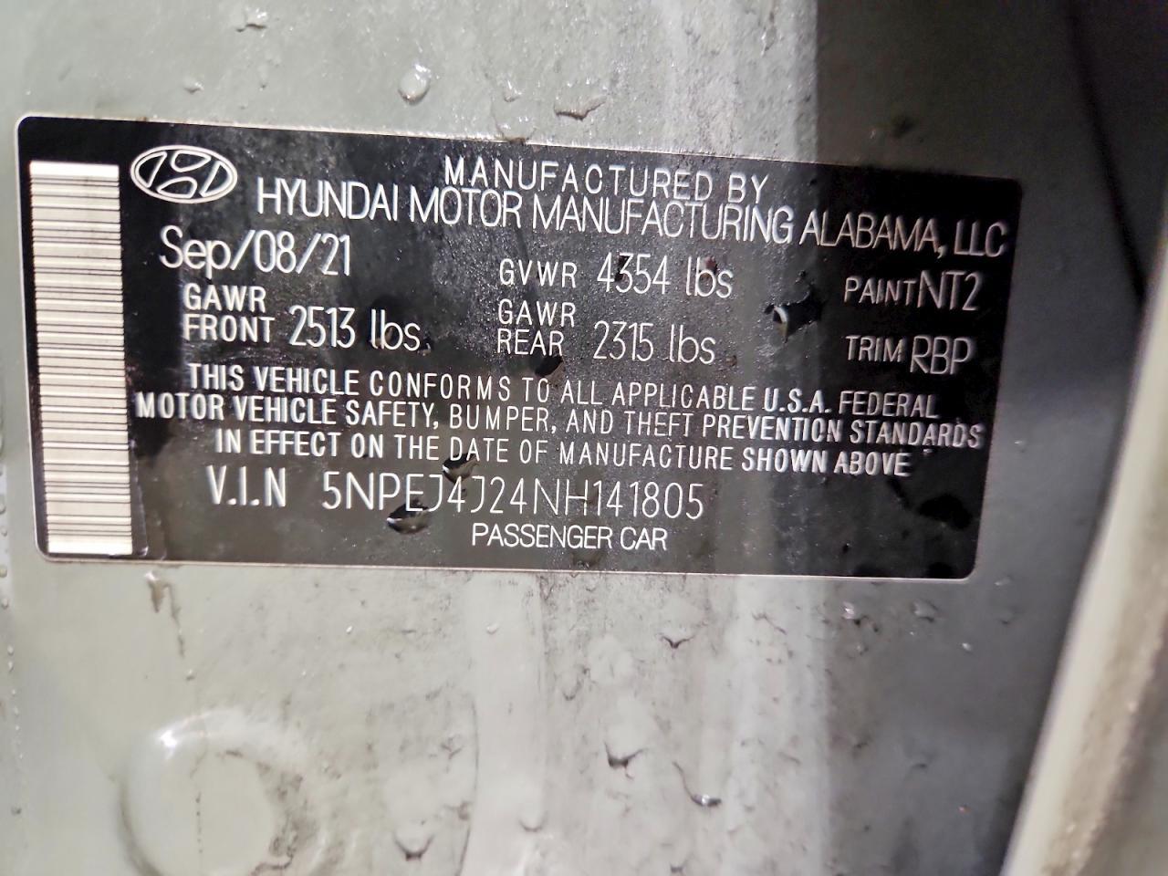 2022 HYUNDAI SONATA