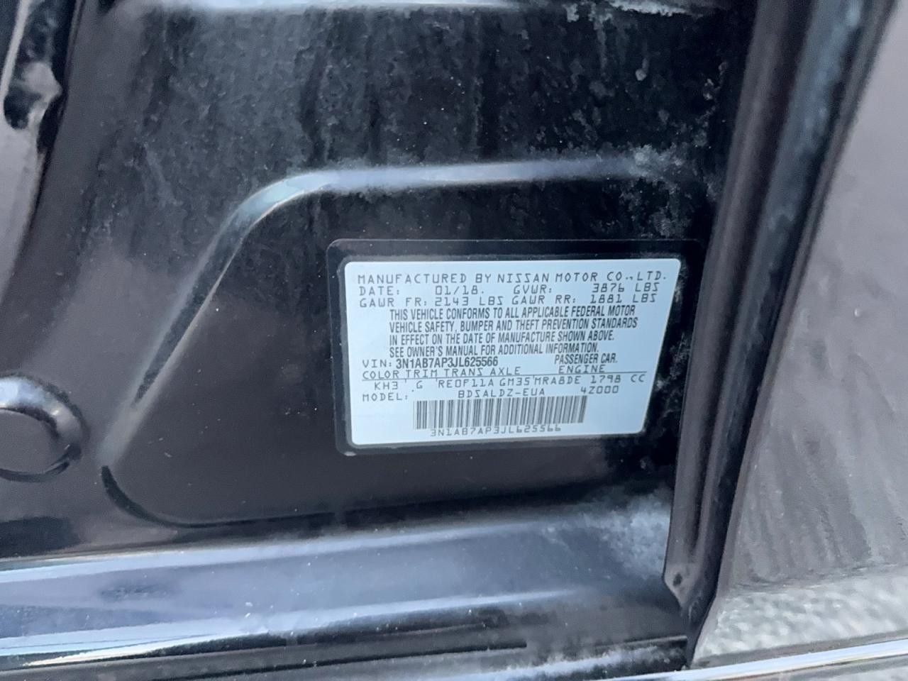 2018 NISSAN SENTRA