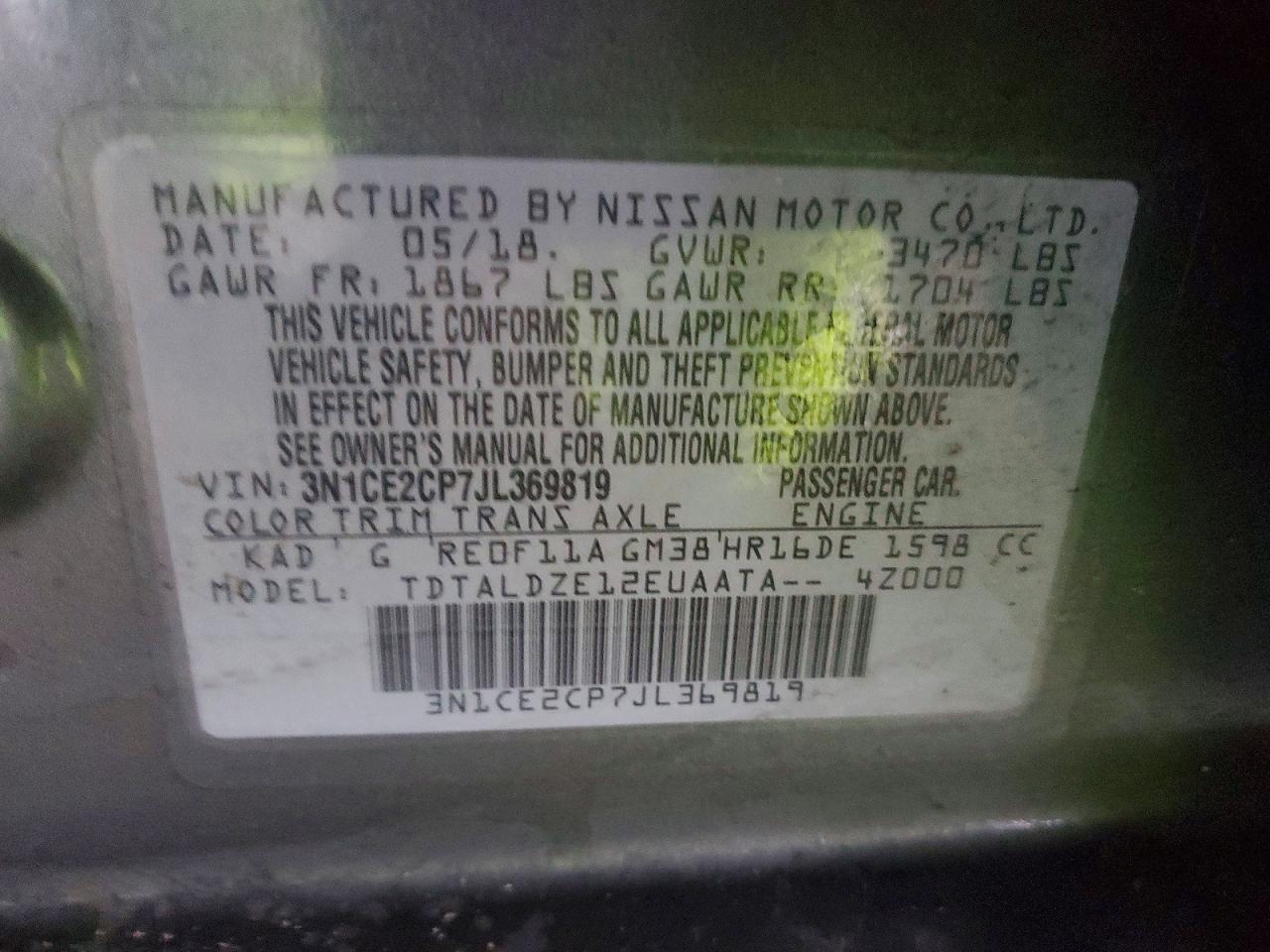 2018 NISSAN Versa Note