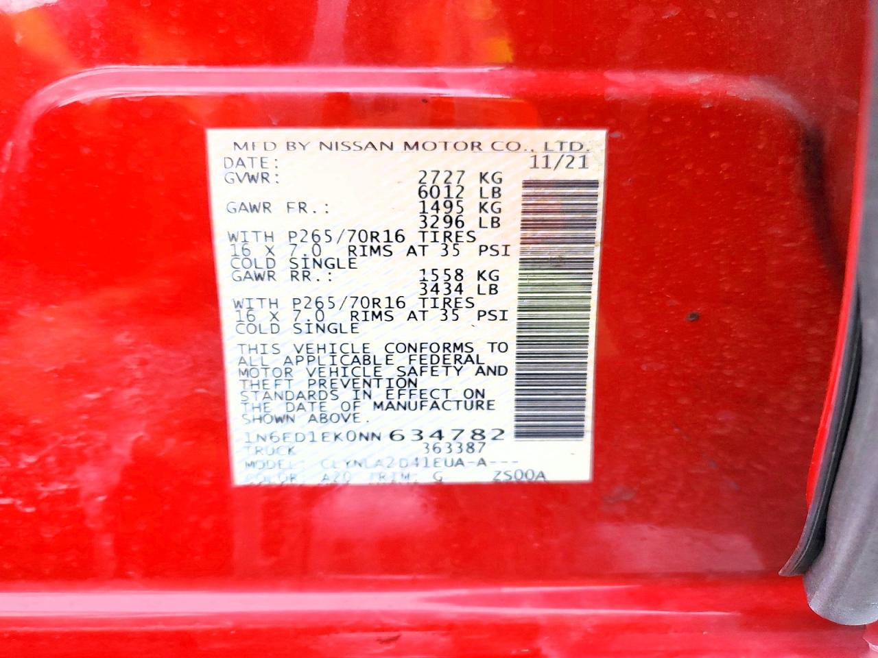 2022 NISSAN Frontier