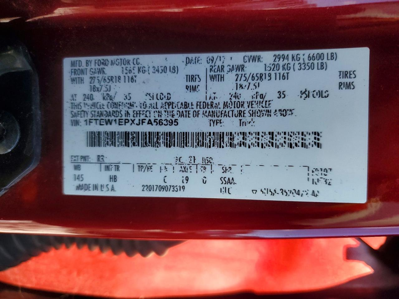 2018 FORD F-150