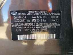 2015 HYUNDAI SONATA
