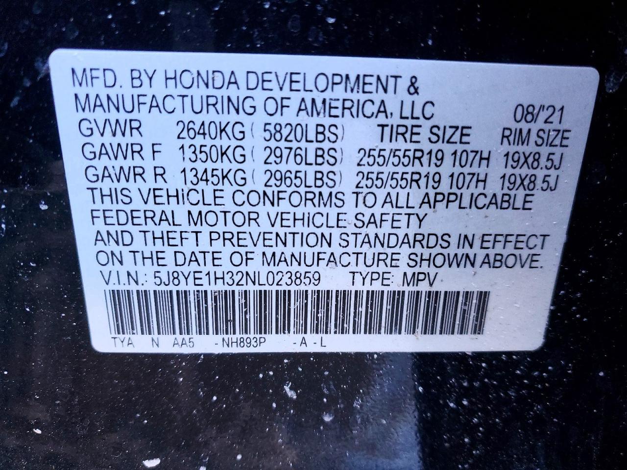 2022 ACURA MDX