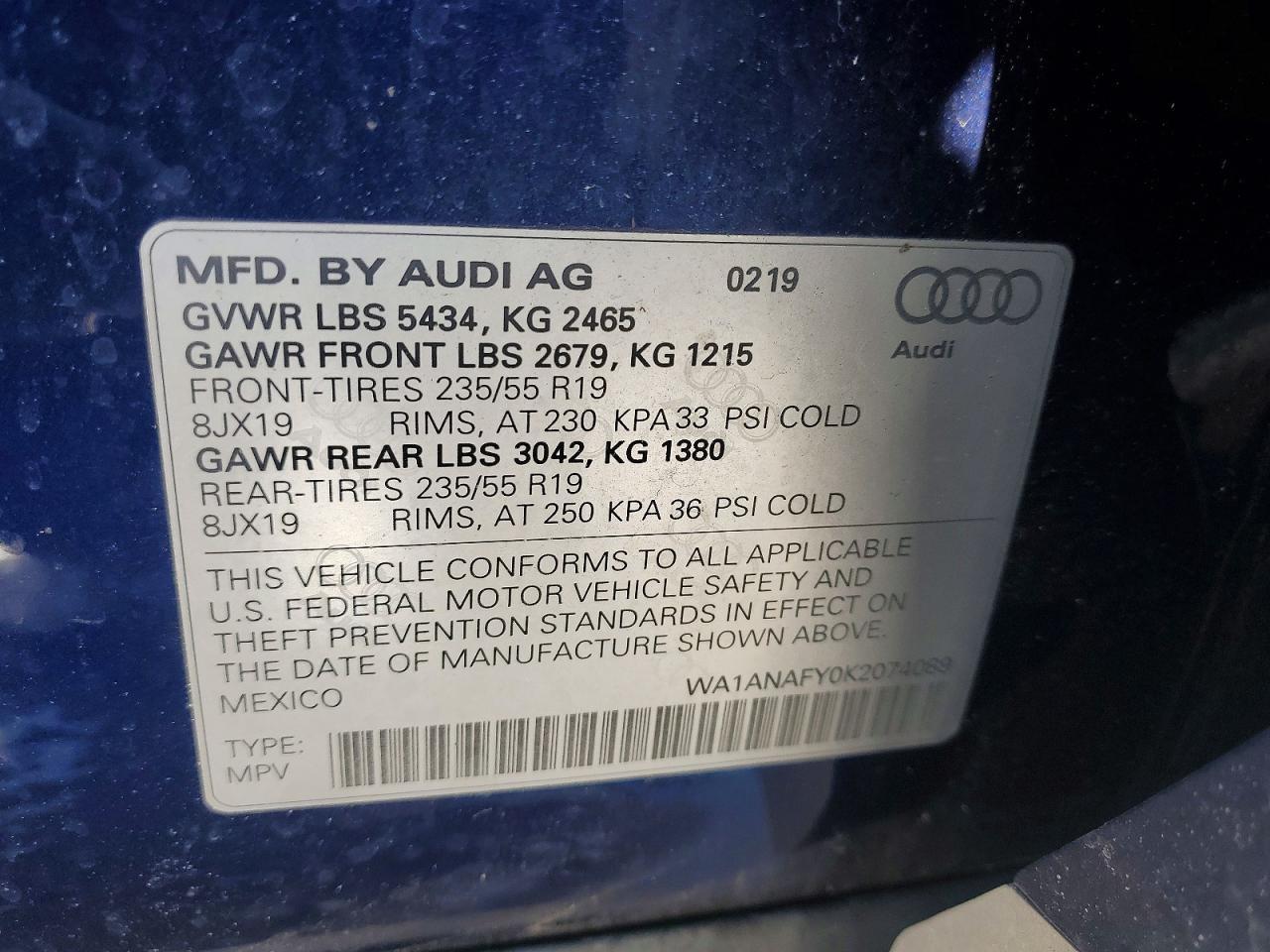 2019 AUDI Q5