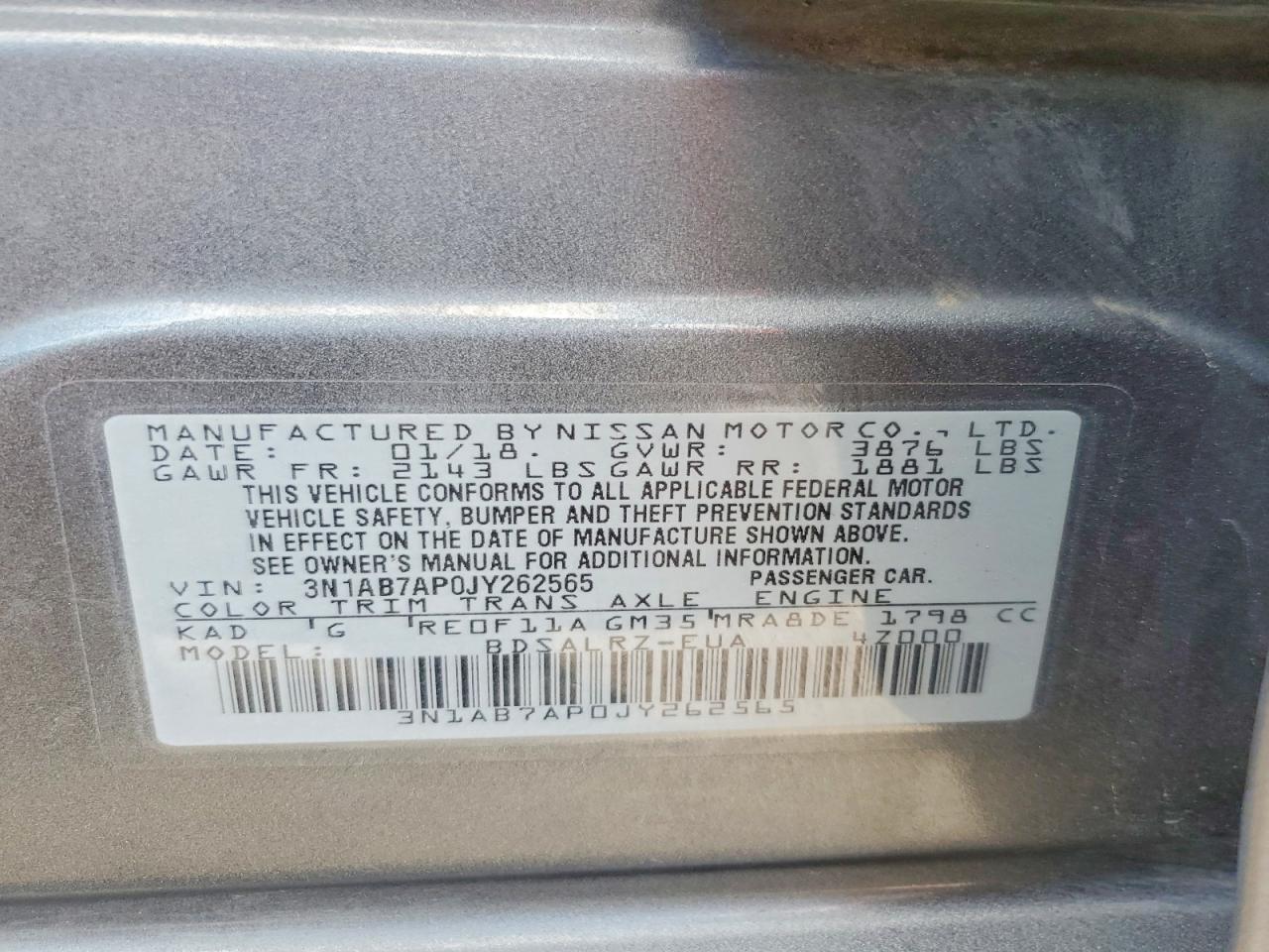 2018 NISSAN SENTRA
