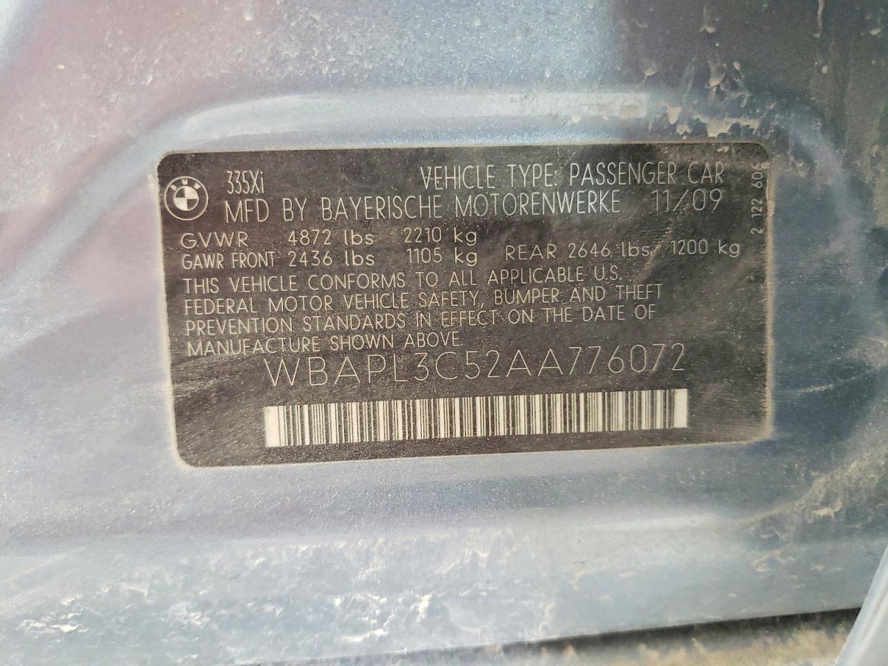 2010 BMW 3 SERIES