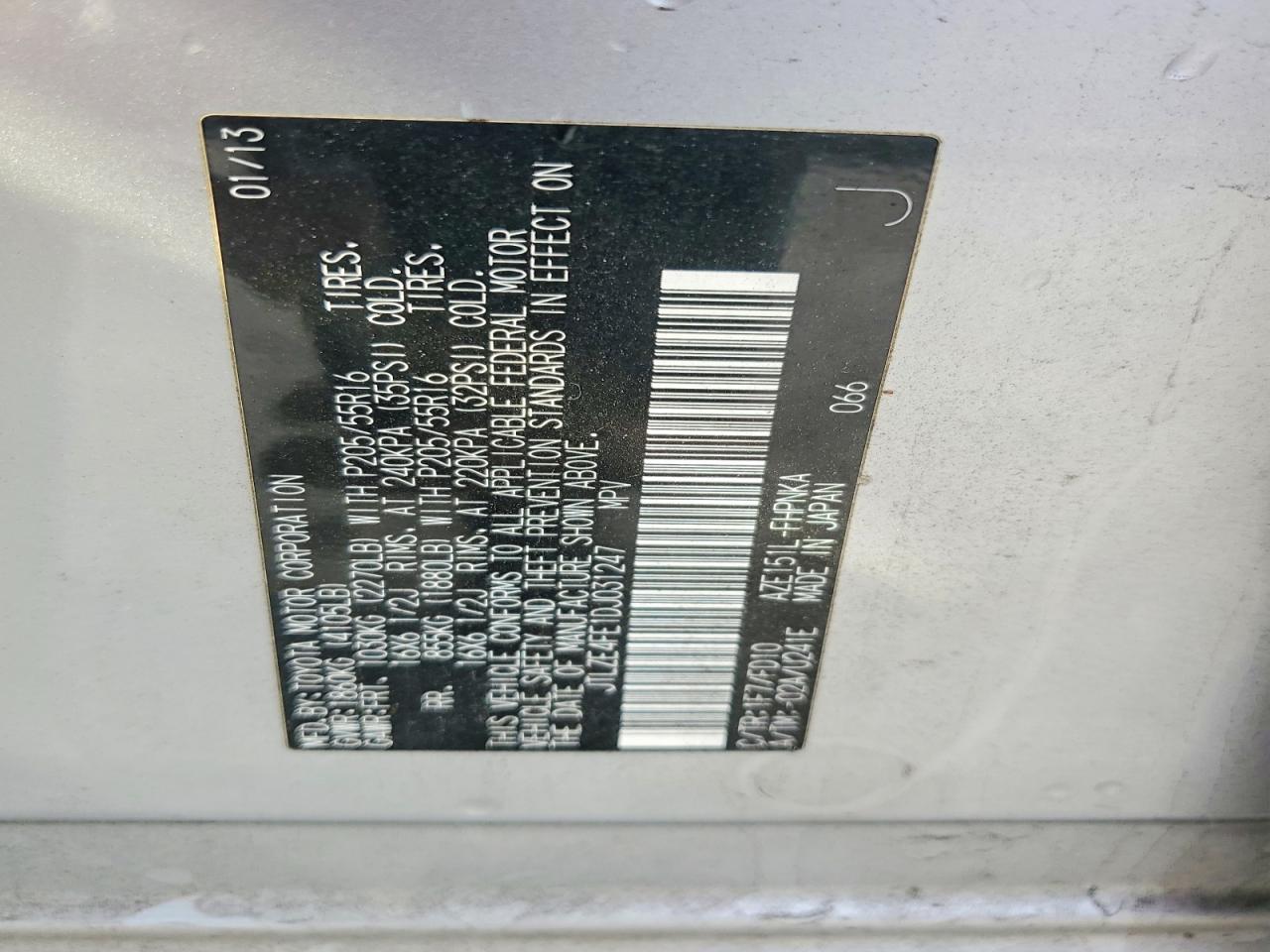 2013 TOYOTA SCION
