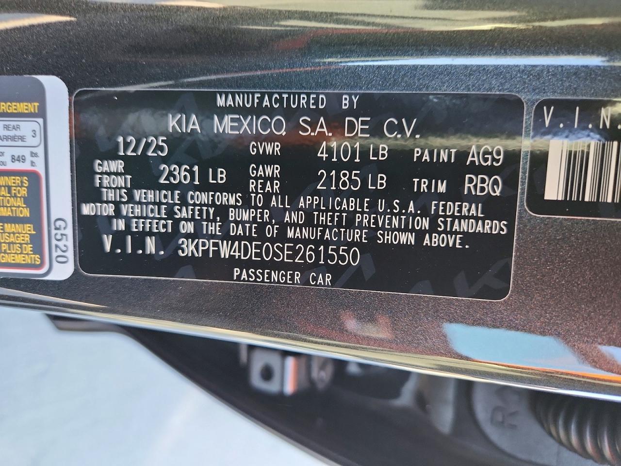2025 KIA K4