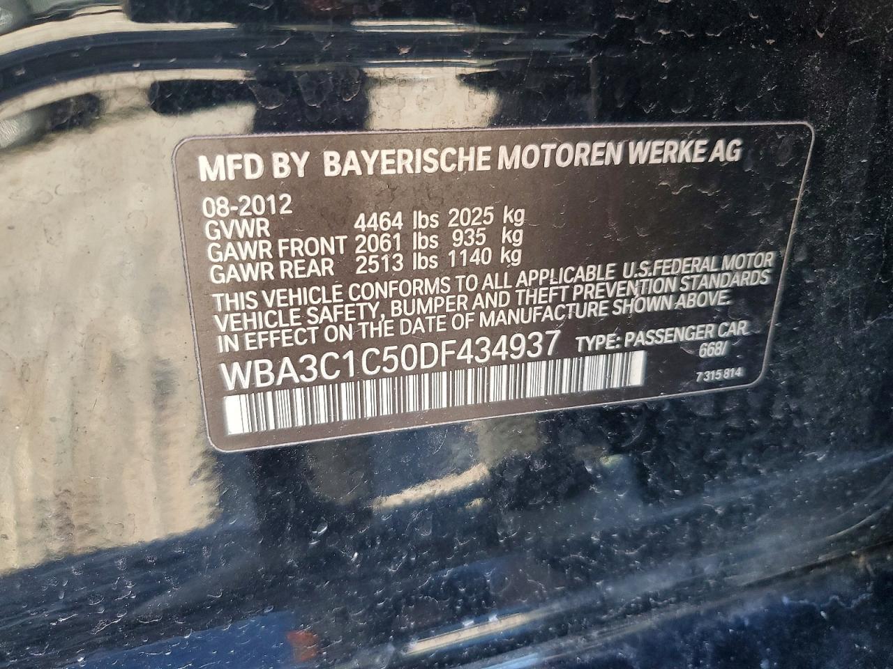 2013 BMW 3 SERIES