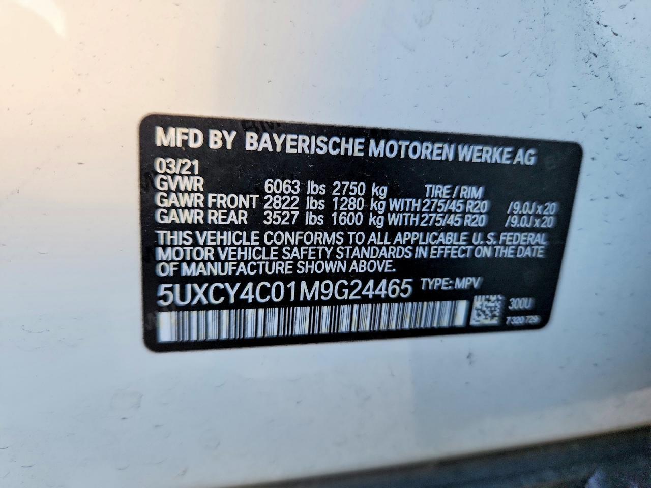 2021 BMW X6
