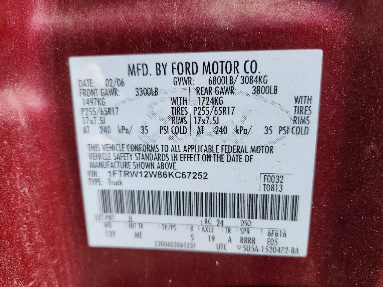 2006 FORD F-150 Lightning