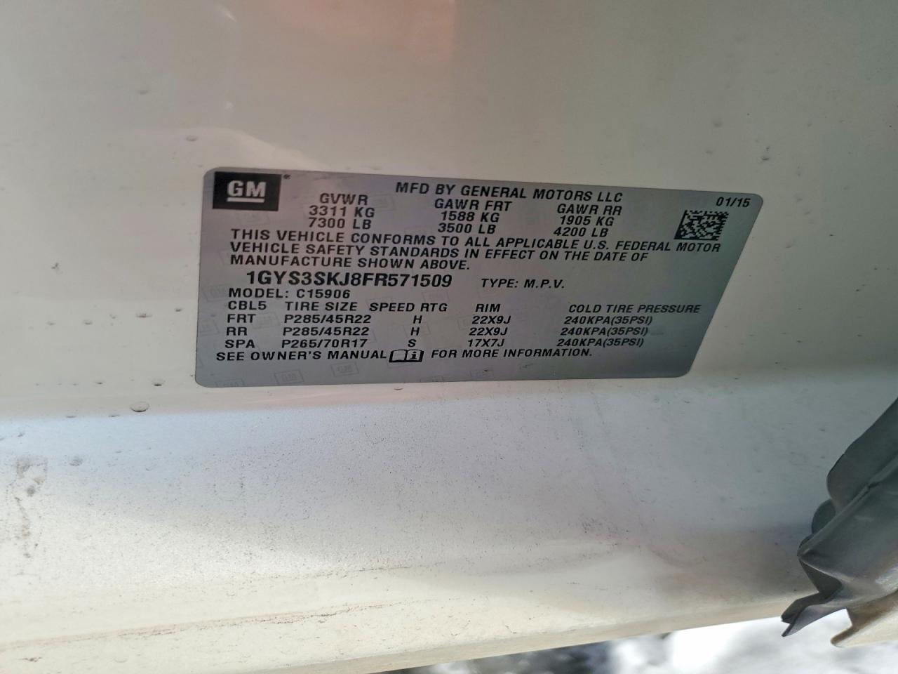2015 CADILLAC Escalade ESV