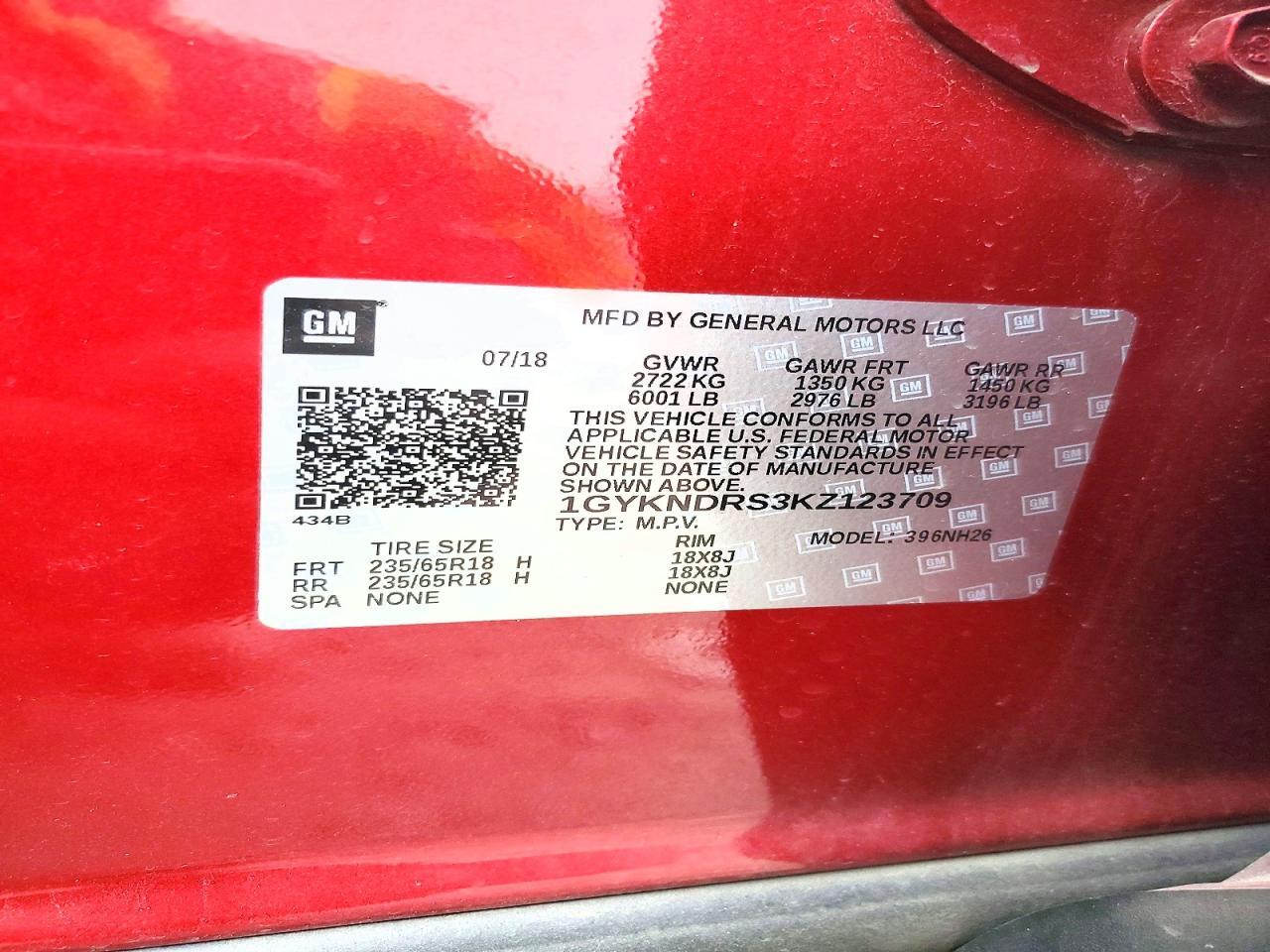 2019 CADILLAC XT5