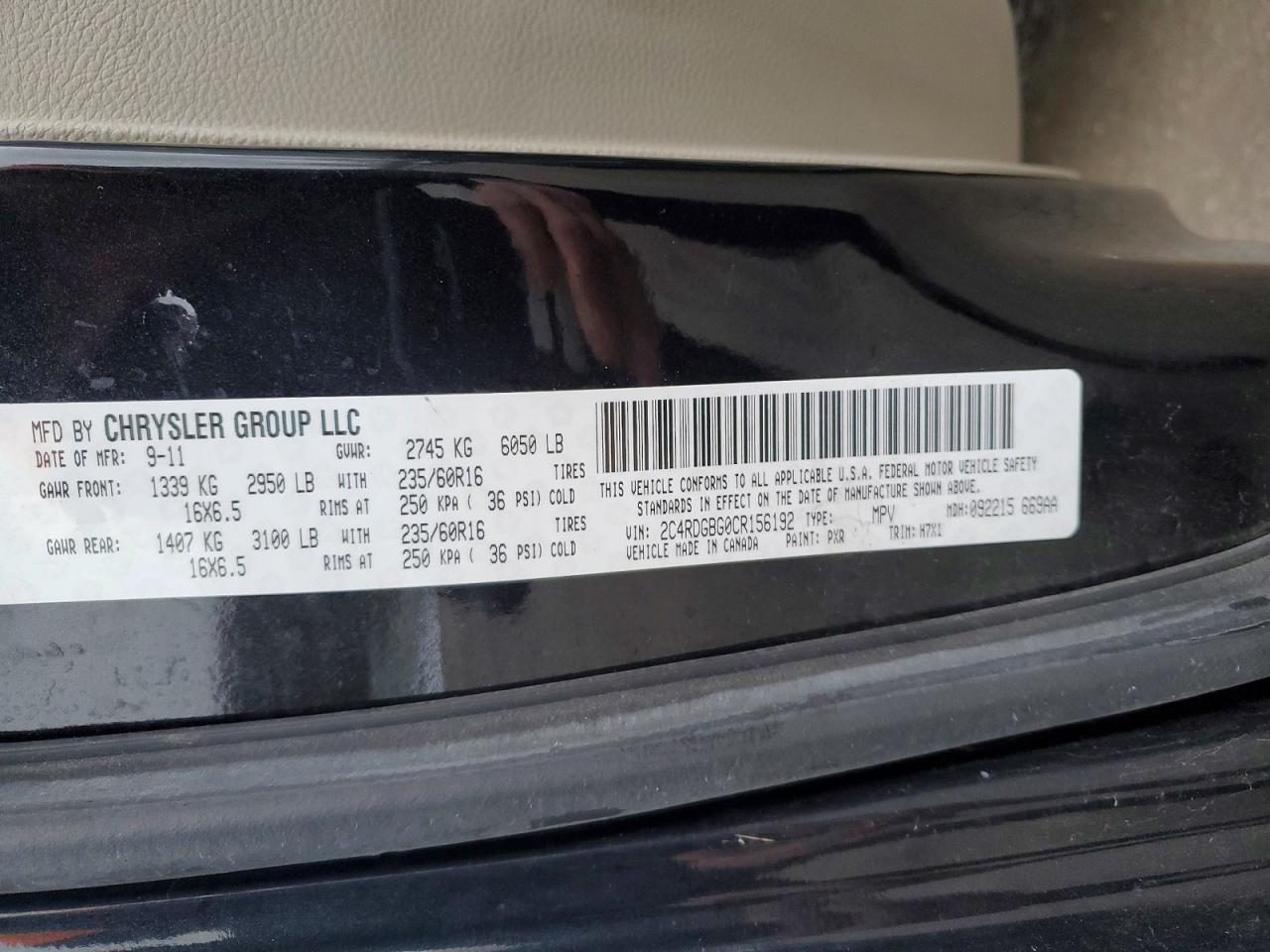 2012 DODGE GRAND CARAVAN