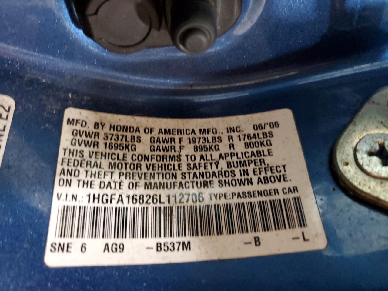 2006 HONDA CIVIC