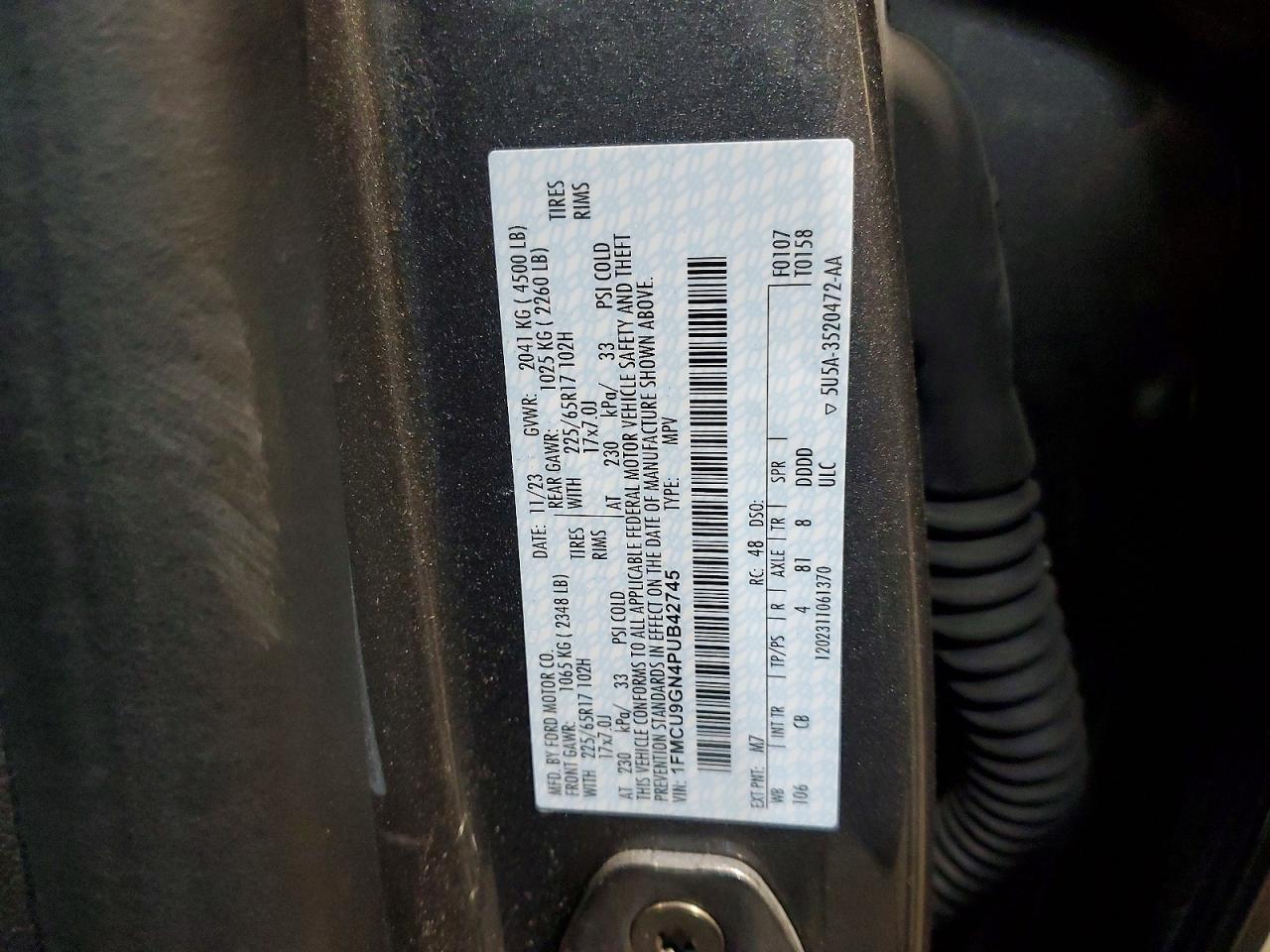 2023 FORD ESCAPE