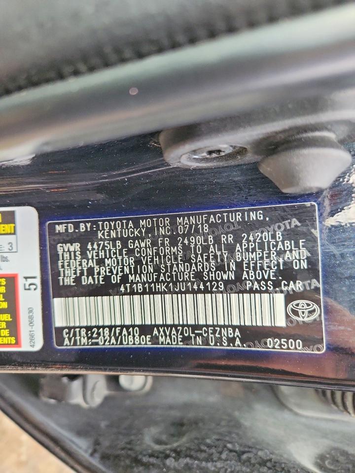 2018 TOYOTA CAMRY