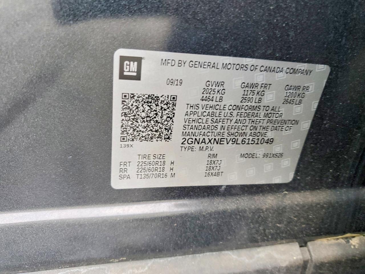 2020 CHEVROLET EQUINOX