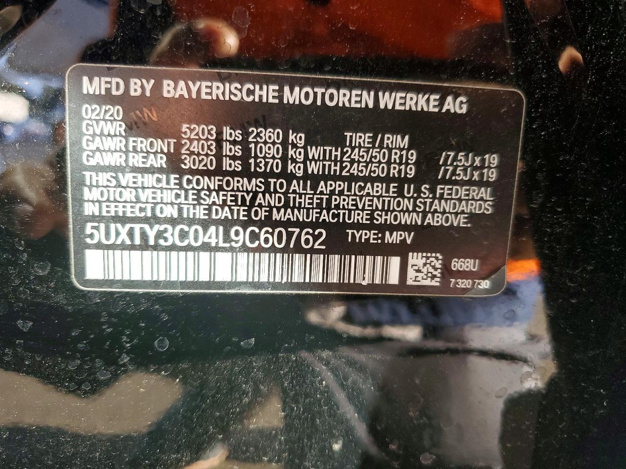 2020 BMW X3