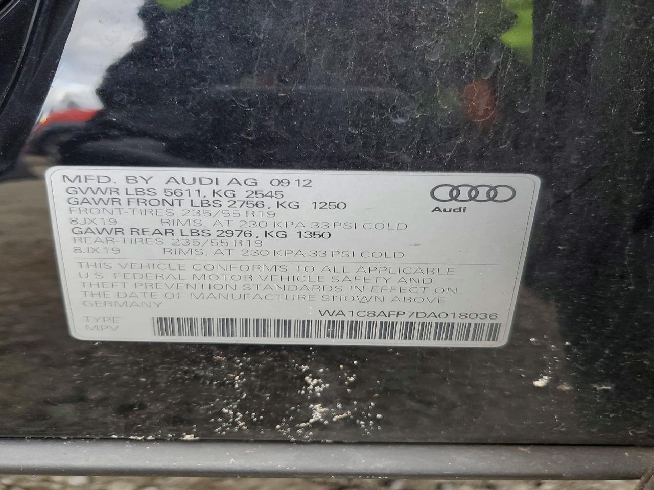 2013 AUDI Q5