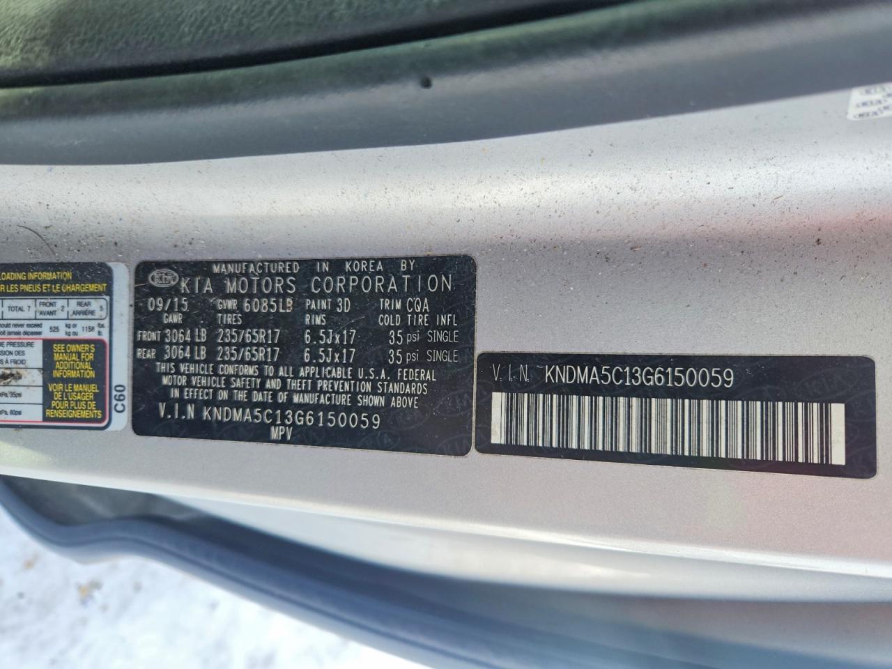 2016 KIA SEDONA