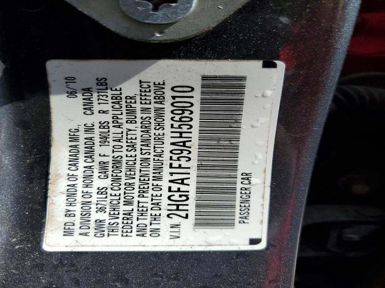 2010 HONDA CIVIC