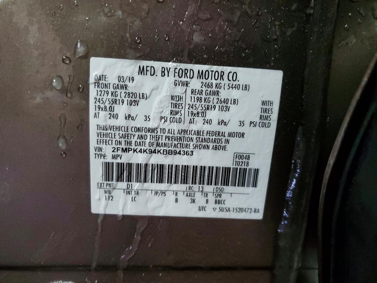 2019 FORD EDGE