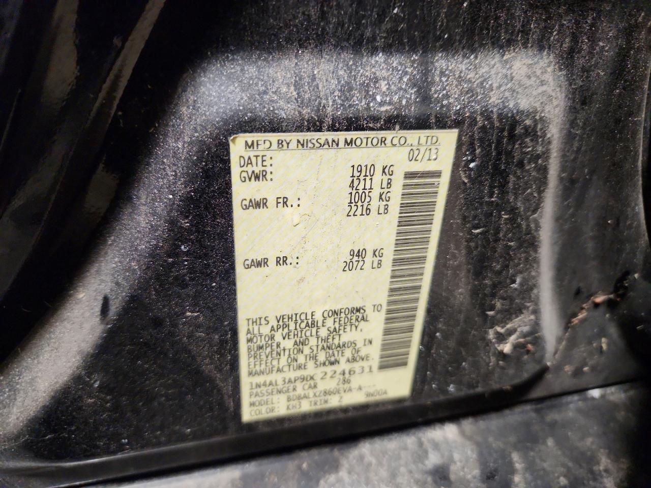 2013 NISSAN ALTIMA
